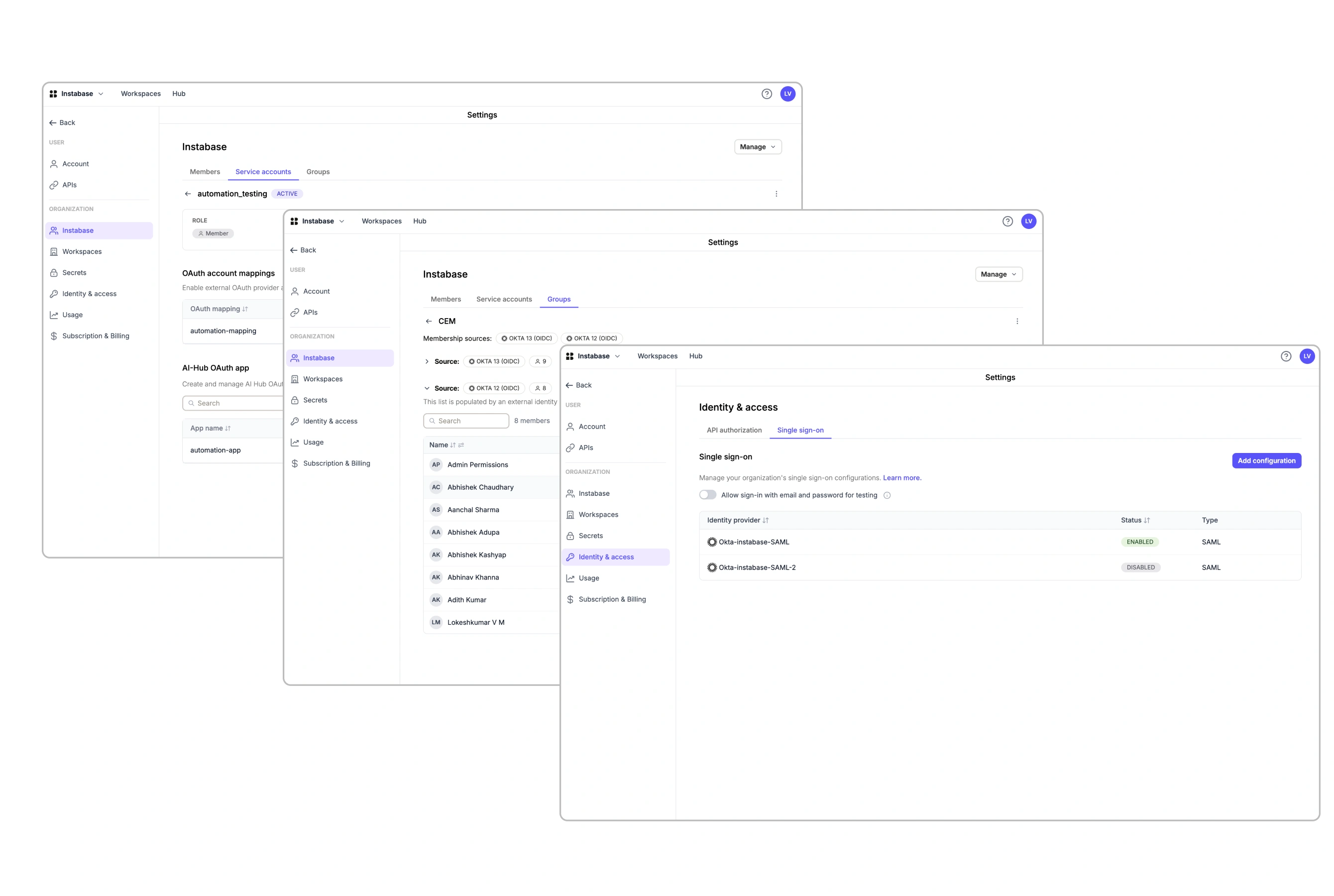 Enterprise Authentication & Identity for AI Hub